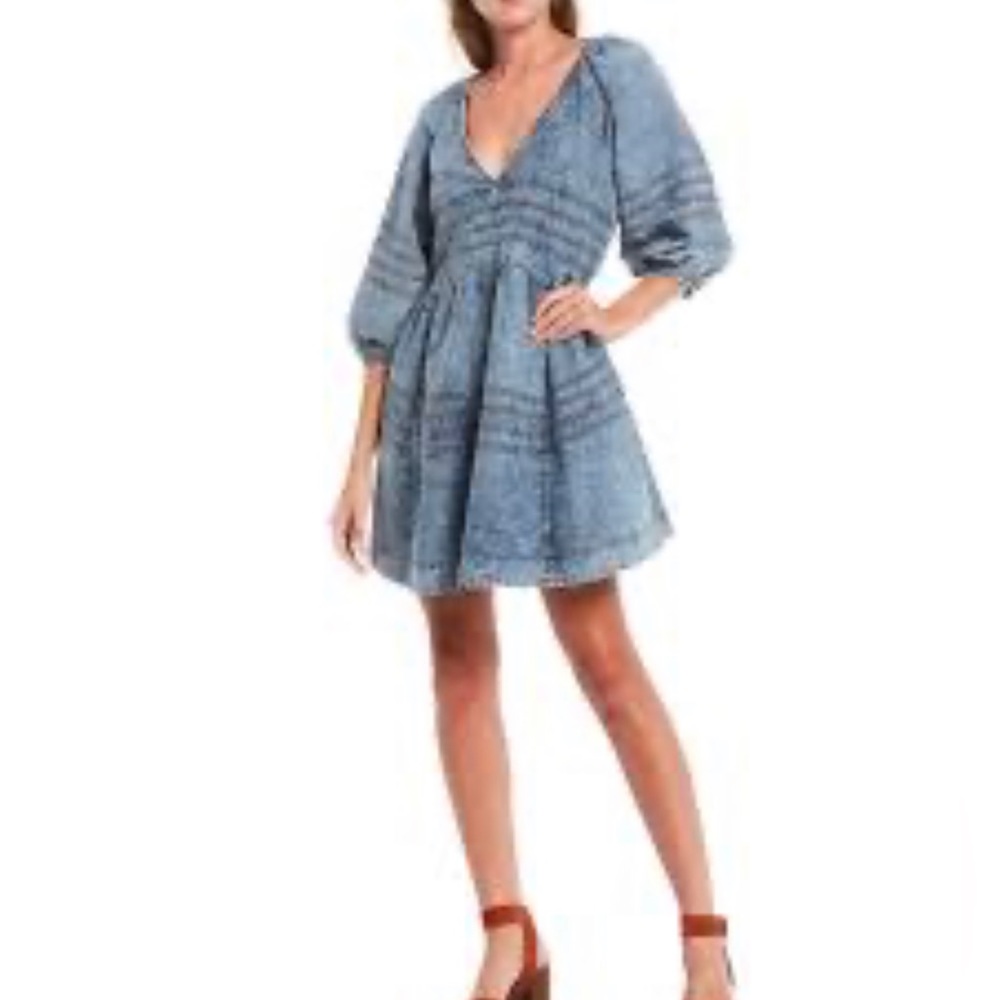 Free People acid wash dress size L